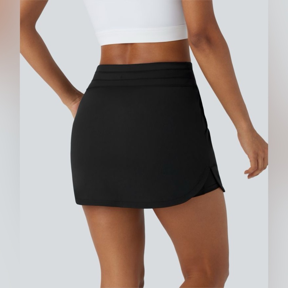 Halara High Waisted Drawstring Mini Golf Skort - Picture 2 of 10